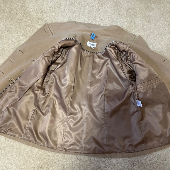 St John's Bay Dress Coat - with large reinforced brown buttons and inside pocket - Picture 9 of 16